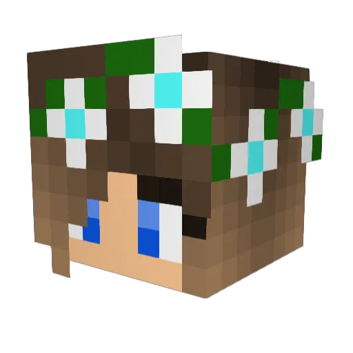 youtubelover07 Minecraft avatar head, 3D render