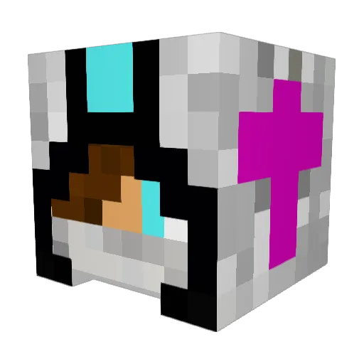 youtubes10 Minecraft avatar head, 3D render