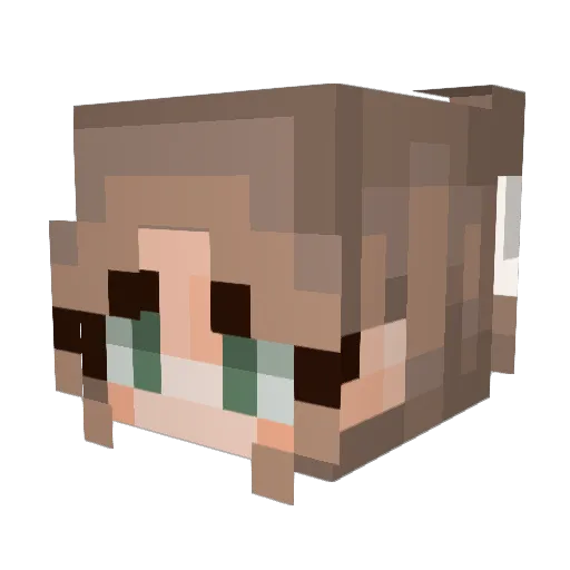 youuglyrat Minecraft avatar head, 3D render