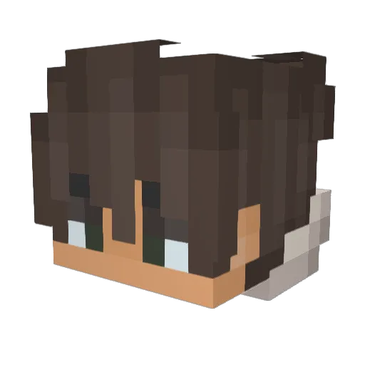 youxingxue Minecraft avatar head, 3D render