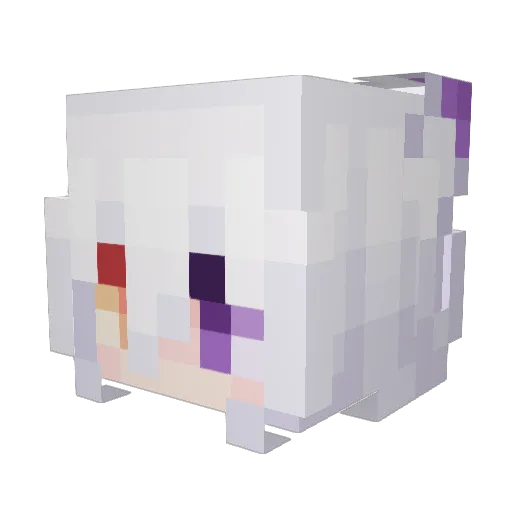 yovess Minecraft avatar head, 3D render