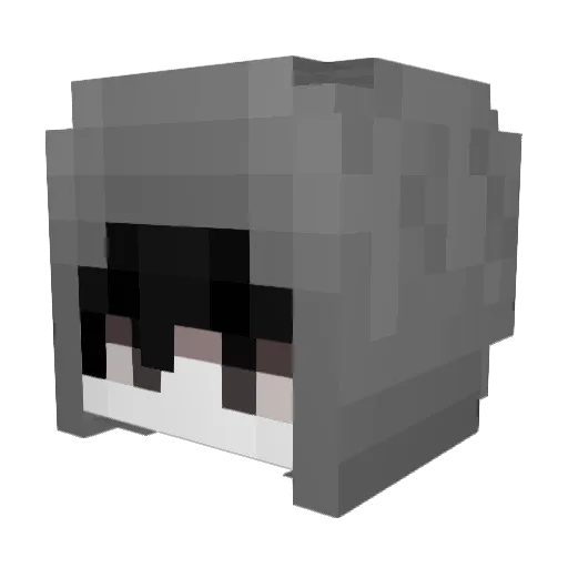 yovii_ Minecraft avatar head, 3D render