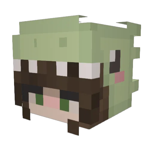 yowaimoo Minecraft avatar head, 3D render