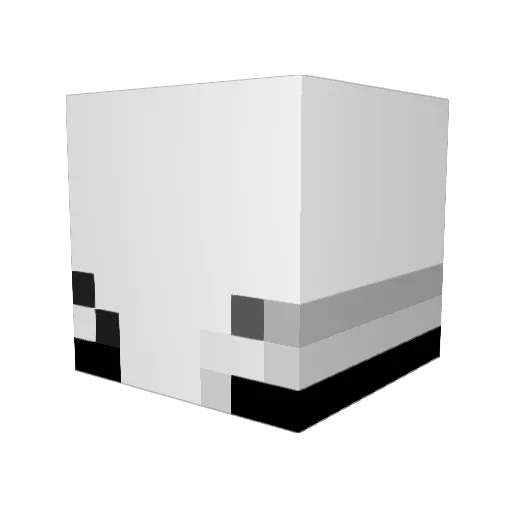 yowchirs Minecraft avatar head, 3D render