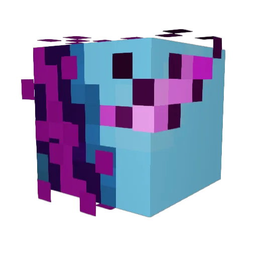 yowoX Minecraft avatar head, 3D render