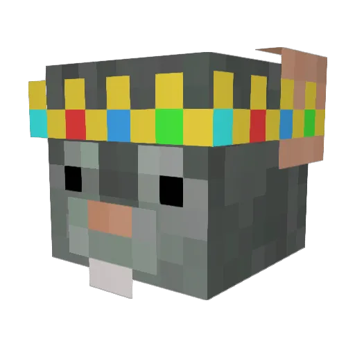 yowspgangalanch Minecraft avatar head, 3D render