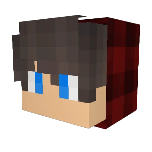 yoyo3241 Minecraft avatar head, 3D render
