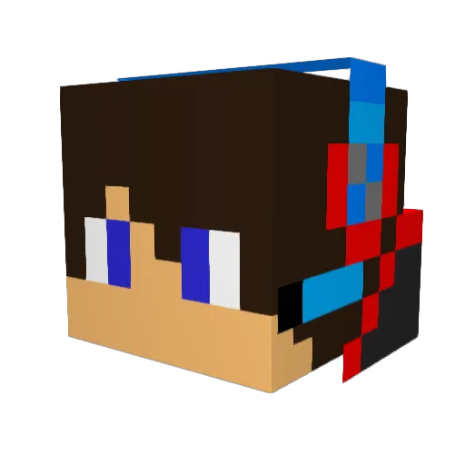 yoyo69064 Minecraft avatar head, 3D render