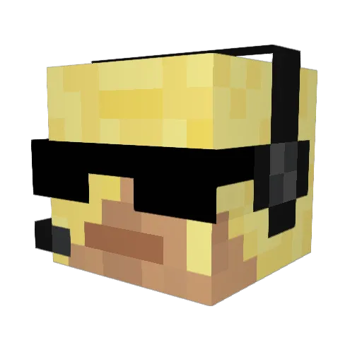 yoyo7949 Minecraft avatar head, 3D render