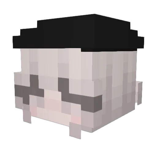 yoyo_3nt Minecraft avatar head, 3D render