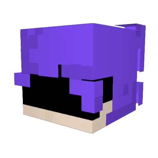 yoyo__YT Minecraft avatar head, 3D render