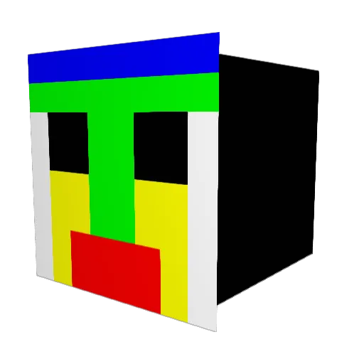 yoyo_n1 Minecraft avatar head, 3D render