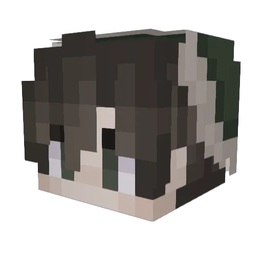 yoyo_tangy Minecraft avatar head, 3D render