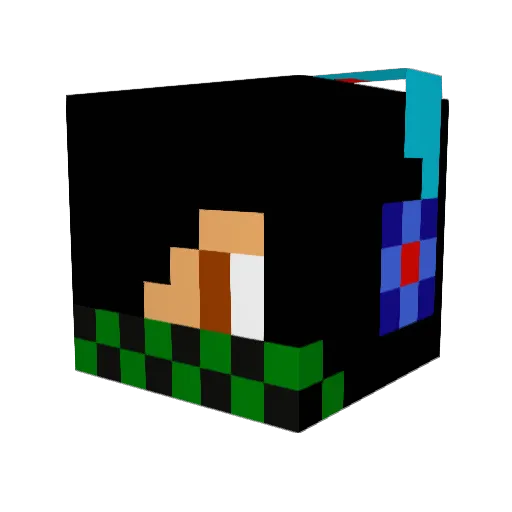 yoyobro68 Minecraft avatar head, 3D render
