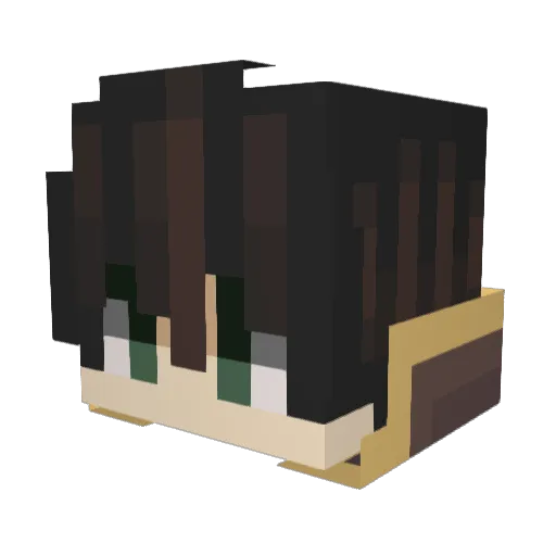 yoyodeyoshi Minecraft avatar head, 3D render
