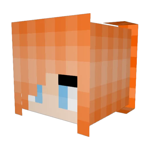 yoyokitty2692 Minecraft avatar head, 3D render