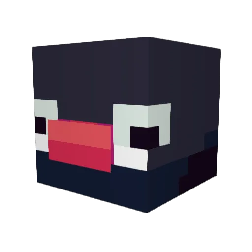 yoyomo Minecraft avatar head, 3D render