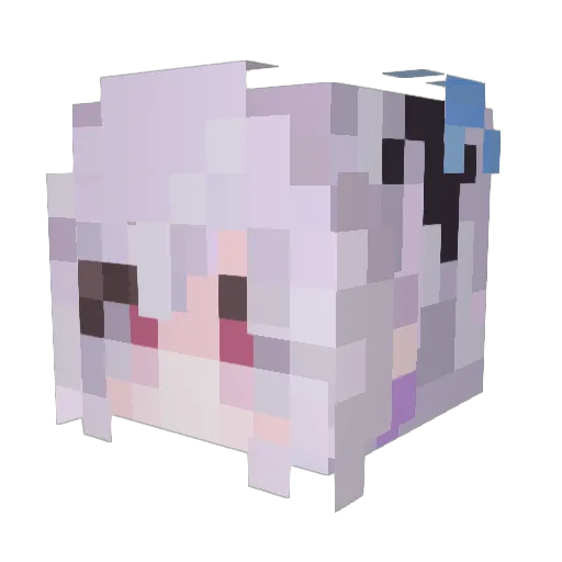 yozakura0117 Minecraft avatar head, 3D render