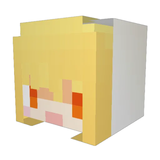 yozakura11 Minecraft avatar head, 3D render