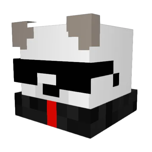 yozay Minecraft avatar head, 3D render