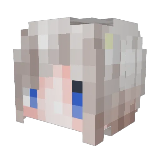 yozisi Minecraft avatar head, 3D render