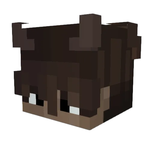 yozo_dai Minecraft avatar head, 3D render