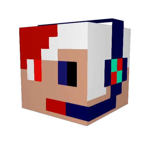 yozora45 Minecraft avatar head, 3D render