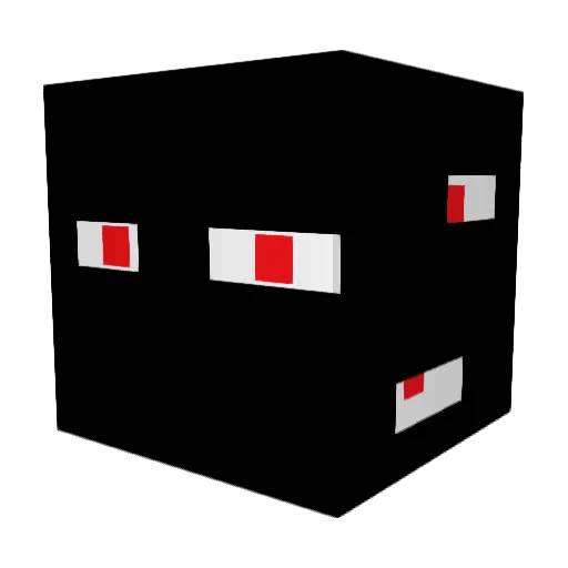 yp5l Minecraft avatar head, 3D render