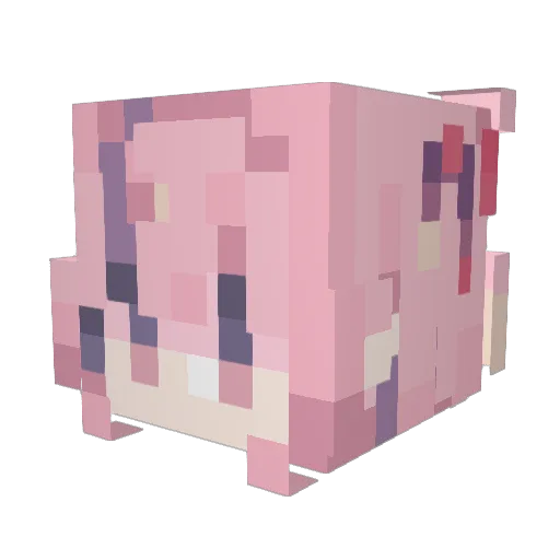 ypdl Minecraft avatar head, 3D render