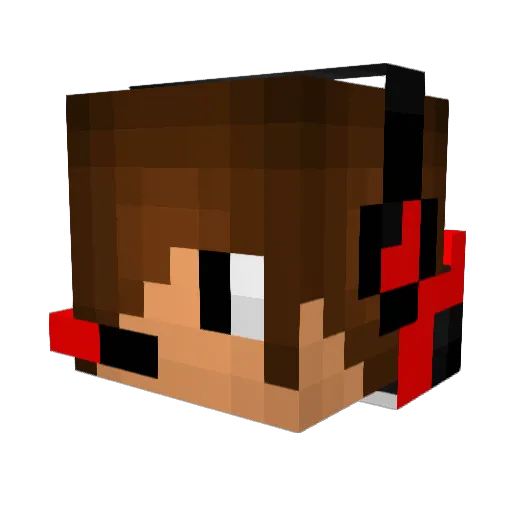 ypet Minecraft avatar head, 3D render