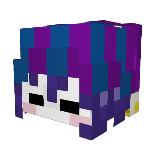 ypoi Minecraft avatar head, 3D render
