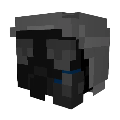 ypuuh Minecraft avatar head, 3D render