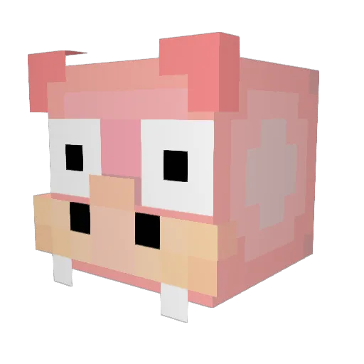 yqdon Minecraft avatar head, 3D render