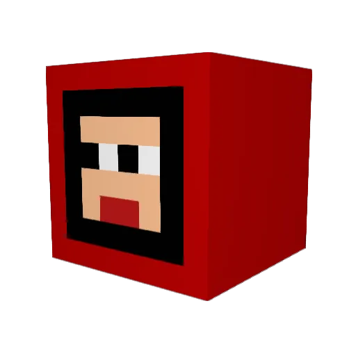 yqgi Minecraft avatar head, 3D render