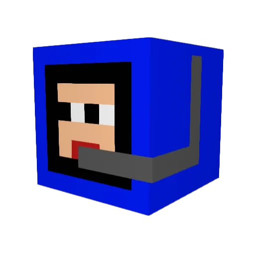 yqgi Minecraft avatar head, 3D render