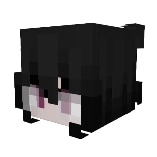 yqps Minecraft avatar head, 3D render