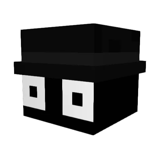 yqrr1k Minecraft avatar head, 3D render