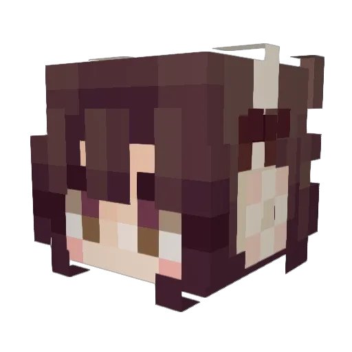 yqvyns Minecraft avatar head, 3D render