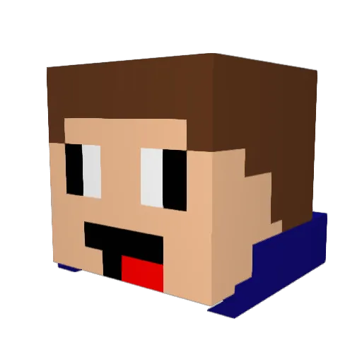 yreyxv2 Minecraft avatar head, 3D render