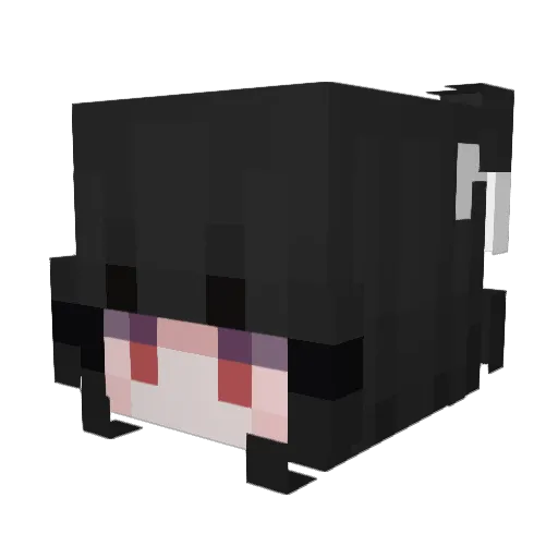 yrobiin Minecraft avatar head, 3D render