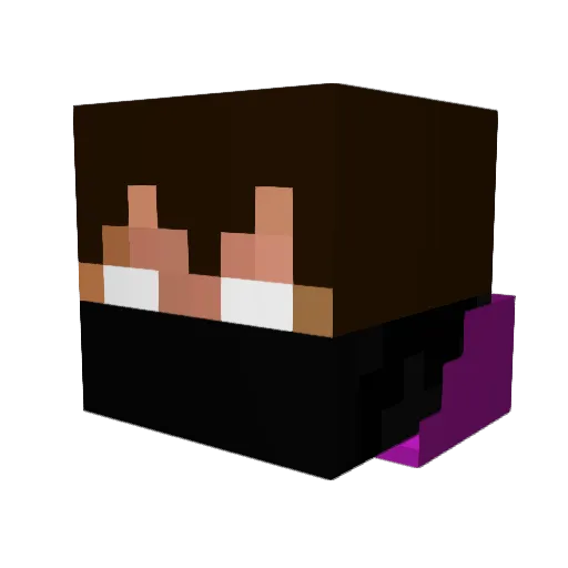 yrobs Minecraft avatar head, 3D render