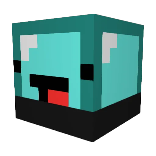 yrreGular Minecraft avatar head, 3D render