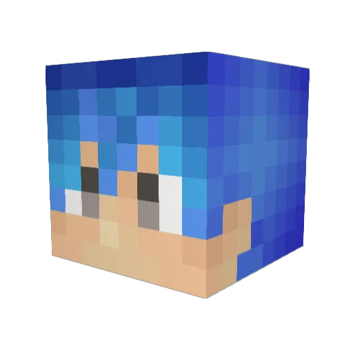 yrrn666 Minecraft avatar head, 3D render
