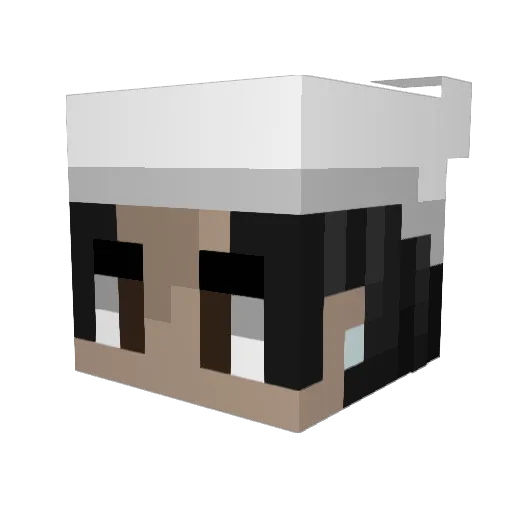 yrsold Minecraft avatar head, 3D render