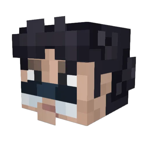 yrteddy Minecraft avatar head, 3D render