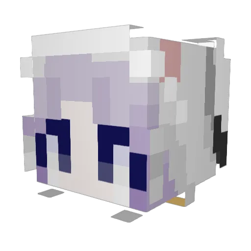 ys1ln Minecraft avatar head, 3D render