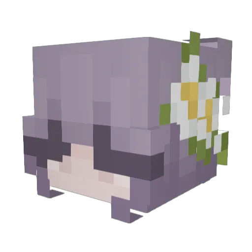 ysaarin Minecraft avatar head, 3D render