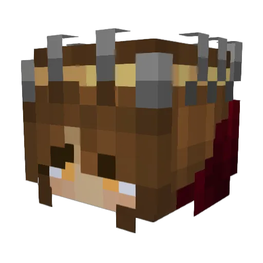 ysannes Minecraft avatar head, 3D render