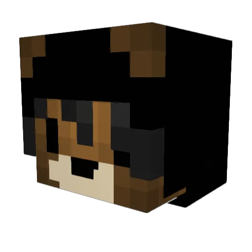 ysdgfsh Minecraft avatar head, 3D render