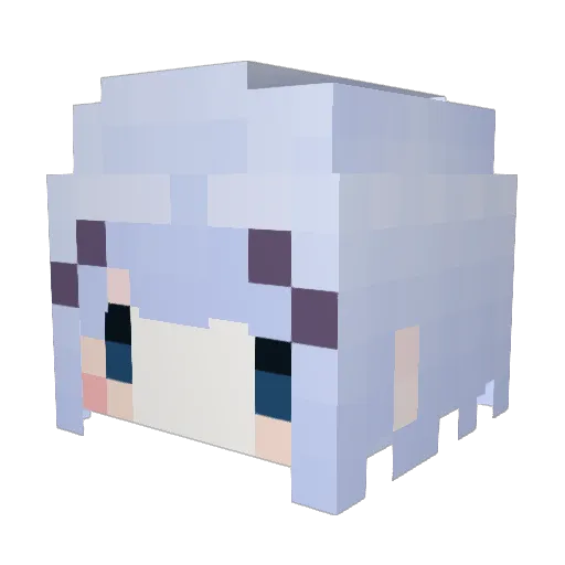 yseo Minecraft avatar head, 3D render